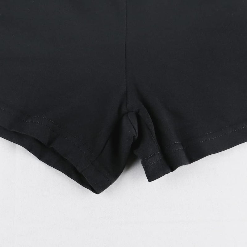 palglg Mens Bodybuilding Shorts 3 Inch Inseam Drawstring Closure Cotton PLN Black XL - Image 5